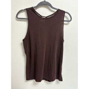 Nike Dri-FIT Women's Sleeveless Tank Top Small Maroon Mesh Back Eco Blend